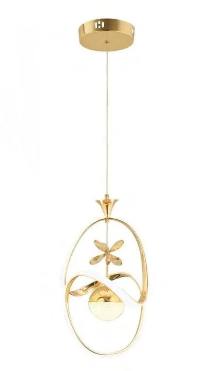 Bade Gold Ledli Kristal Taşlı Avize