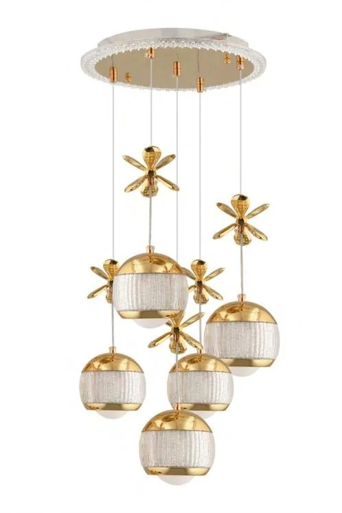 Venedik Beşli Gold Avize